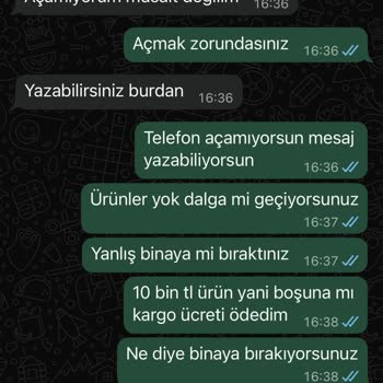 Teslim Edildi Olarak İşaretlenen 2.500 TL’lik Siparişim Kayıp Ve İade Bekliyor