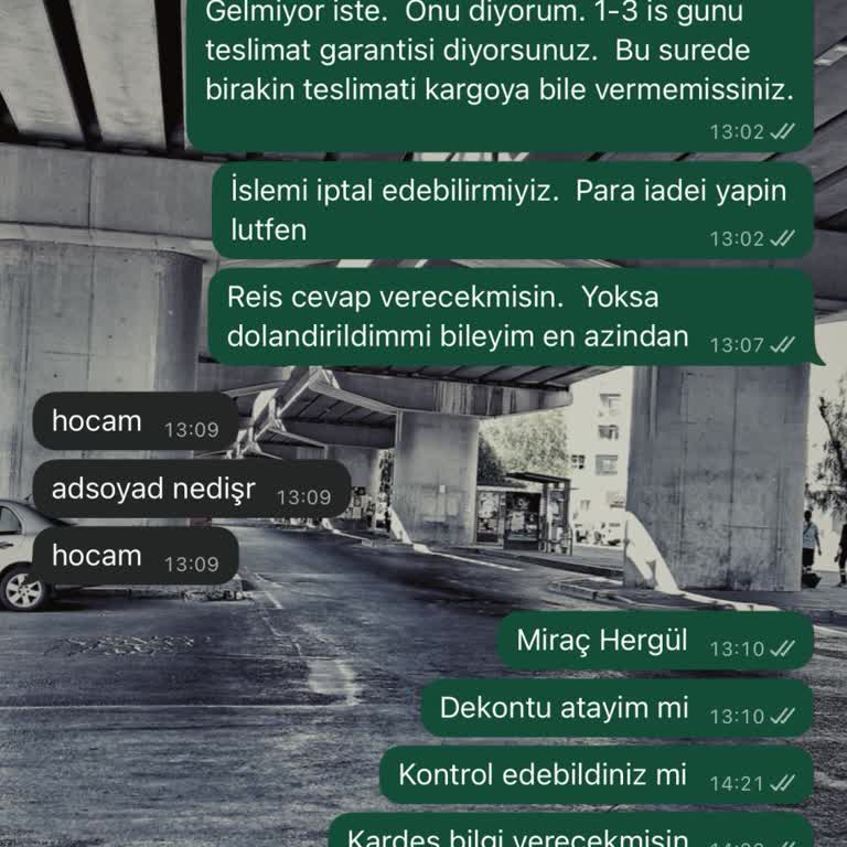Forma Bahçesi Hesabından Formalar Gönderilmedi Ve İade Talep Ediyorum