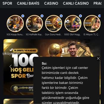 Jasminbet Para Çekimi İşlemi Yapılmıyor, Site Sorumsuz