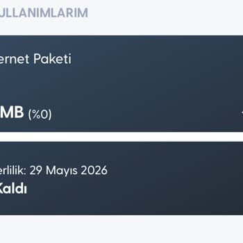 130 TL Ek 1 GB Paketi Az Kullanımda Haksızca Tüketildi, Düzeltme Talebi