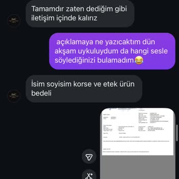 Aleida Collection Ürün Tarafıma Gönderilmedi