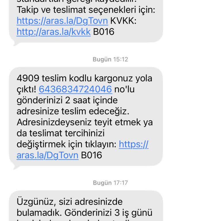 Çubuk Şubesinde Yanıltıcı Teslimat Bildirimi Ve Gecikmiş Kargo Sorunu
