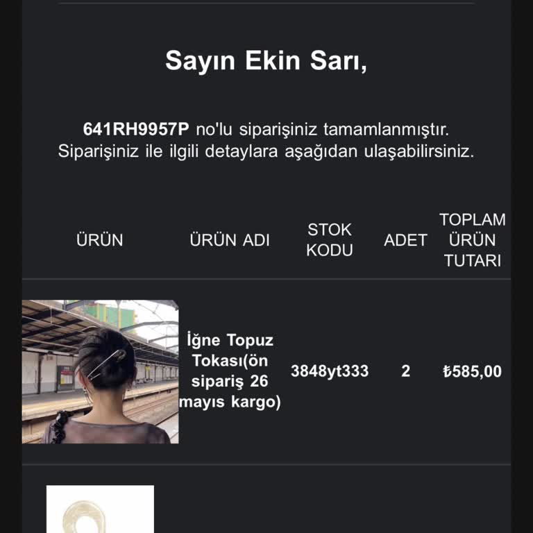 Venüs Designn'den Kargo Takip Bilgisi Ve İade Talebi