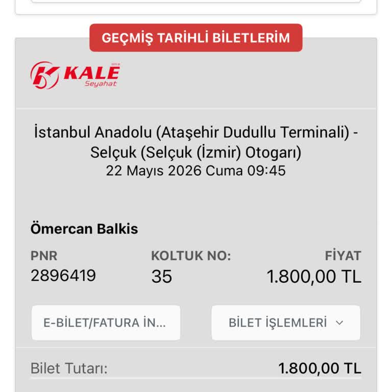 Kale Turizm Otobüsünde 4 Saatlik Gecikme Ve Saygısız Sürücü Tutumu