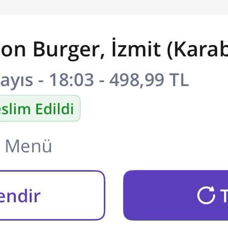 Getir Yemek’te Yanlışlıkla Verilen Siparişin Anında İptali Red Edildi