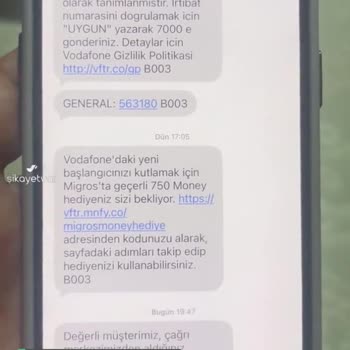 Vodafone Geçenlere 750 TL Money Puan Kampanyası Money Puan Vermedi
