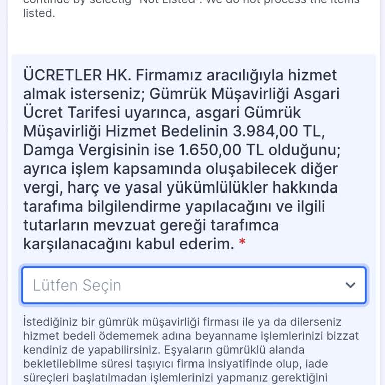 Ticaret Bakanlığı Düşük Değerli Alışverişte Aşırı Gümrük Müşavirlik Ücretleri