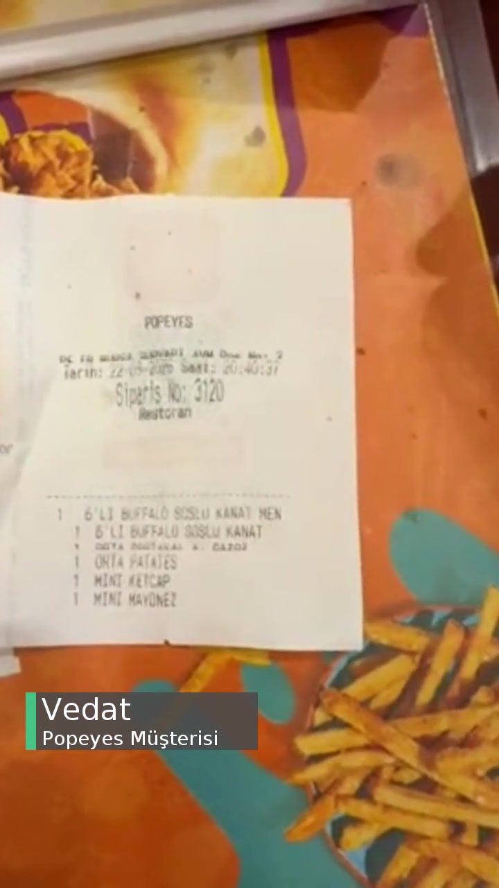 Popeyes Kıllı Kanat Şikayeti videonun kapak resmi