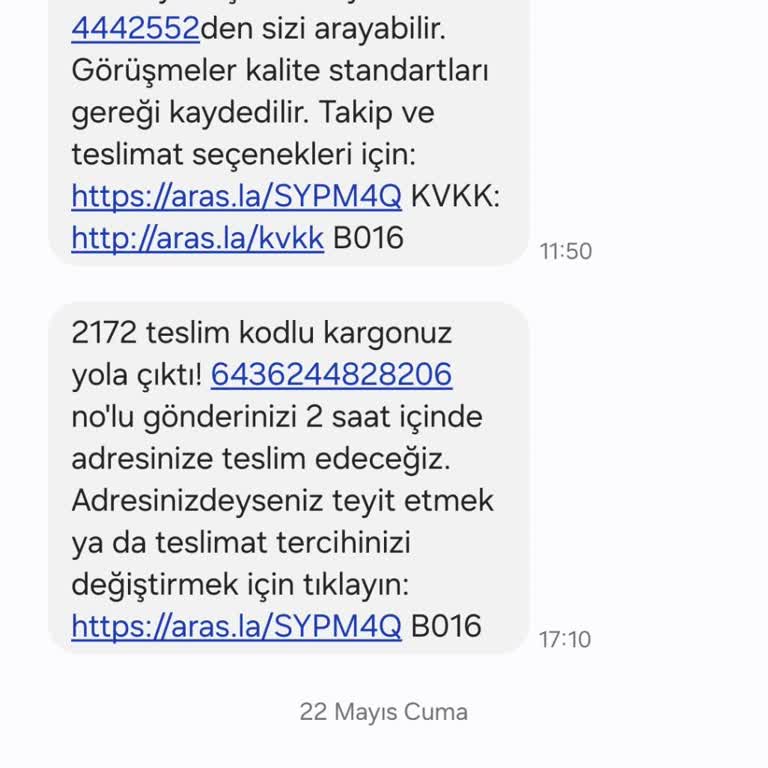 Teslim Edilmeyen Kargo Ve Yanıltıcı SMS Bildirimleri