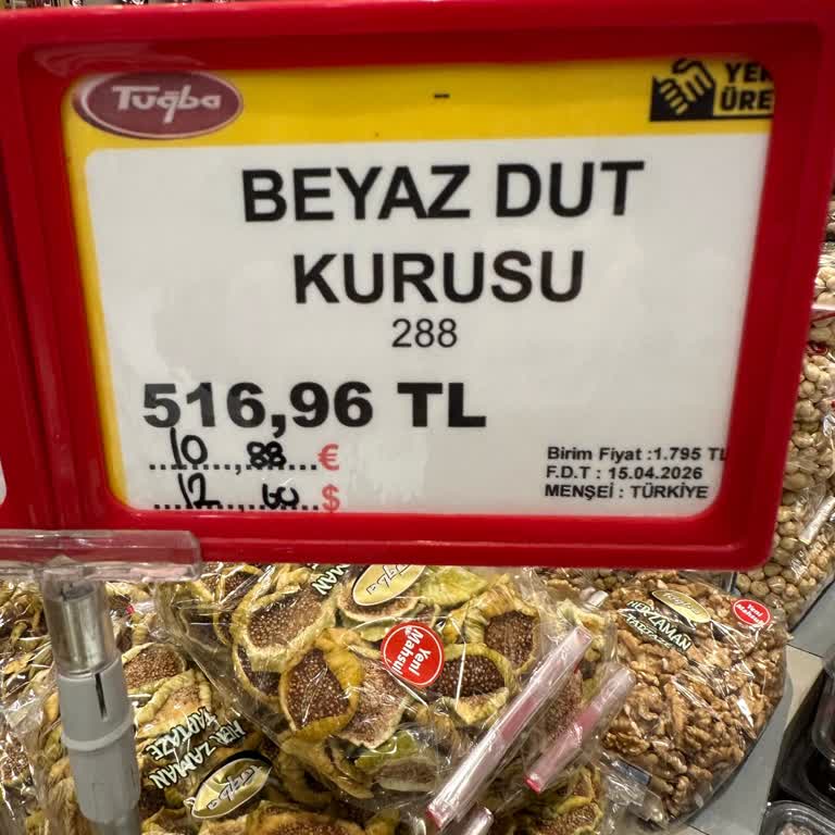 Tuğba Kuruyemiş’te Dut Kurusunun Fahiş Fiyatı Ve Yanıltıcı Etiketleme