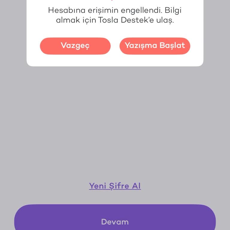 Tosla Hesabım Haksız Şekilde Bloke Edildi, 1.100 TL Paramı Geri Alamıyorum