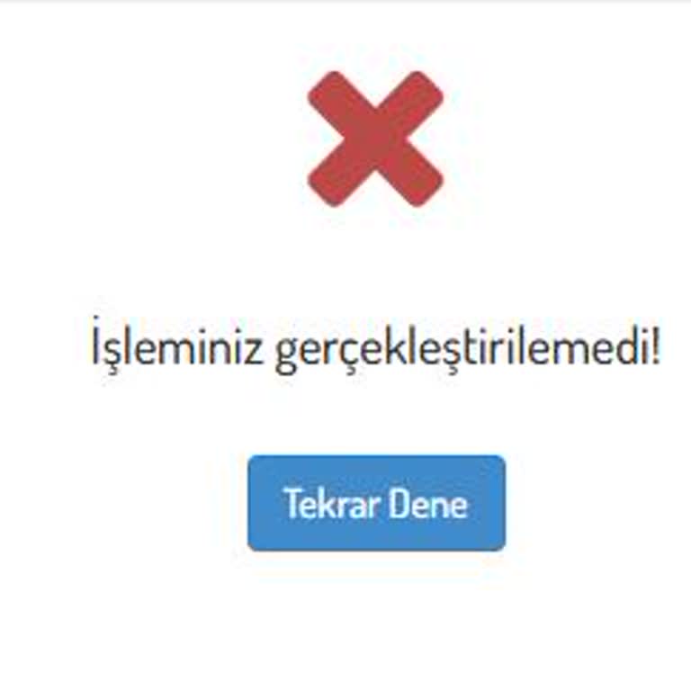Kredi Kartı İle Fatura Ödemesi Engellendi, Sürekli Hata Alıyorum