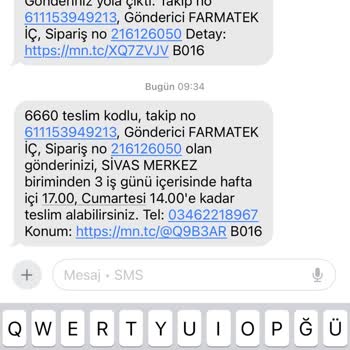 DHL Sivas Şubesindeki Yanıltıcı Mesaj Ve Çözüm Yoksunluğu Nedeniyle Zaman Kaybı