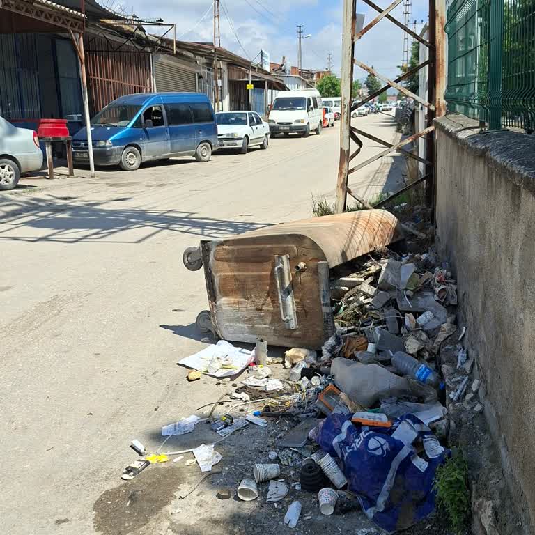 Devrik Çöp Konteyneri Koku Sorunu Ve Sağlık Riski
