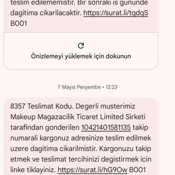 308 TL'lik Allık Siparişi İçin Kargo Sorunu Ve İade Gecikmesi