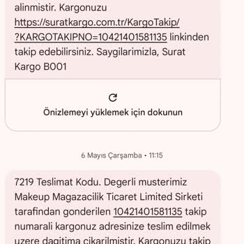308 TL'lik Allık Siparişi İçin Kargo Sorunu Ve İade Gecikmesi