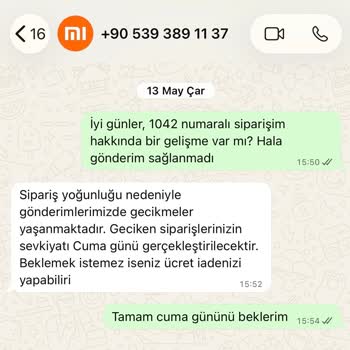 Kargo Gecikmesi Ve Sözlerin Tutulmaması Nedeniyle İade Talebi