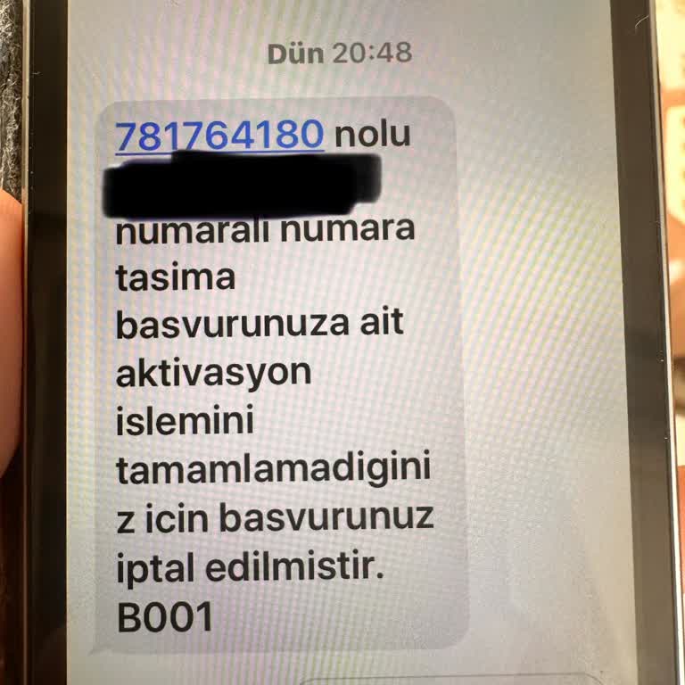 Aranmadığımız İken Aranmış Gibi Gösterilen Numara Taşıma Hatası