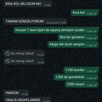 Yanlış Beden, Renk Ve Kalitesiz Ürünler İçin Tam İade Talebi