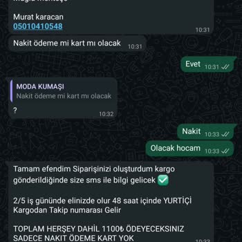 Yanlış Beden, Renk Ve Kalitesiz Ürünler İçin Tam İade Talebi