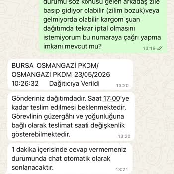 PTT Kargo Zile Ulaşamadan Teslimatı İptal Ediyor Ve İletişim Kurmuyor