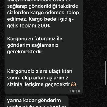 İade Hakkım Reddedildi, 200 TL Kargo Ücreti Kesildi