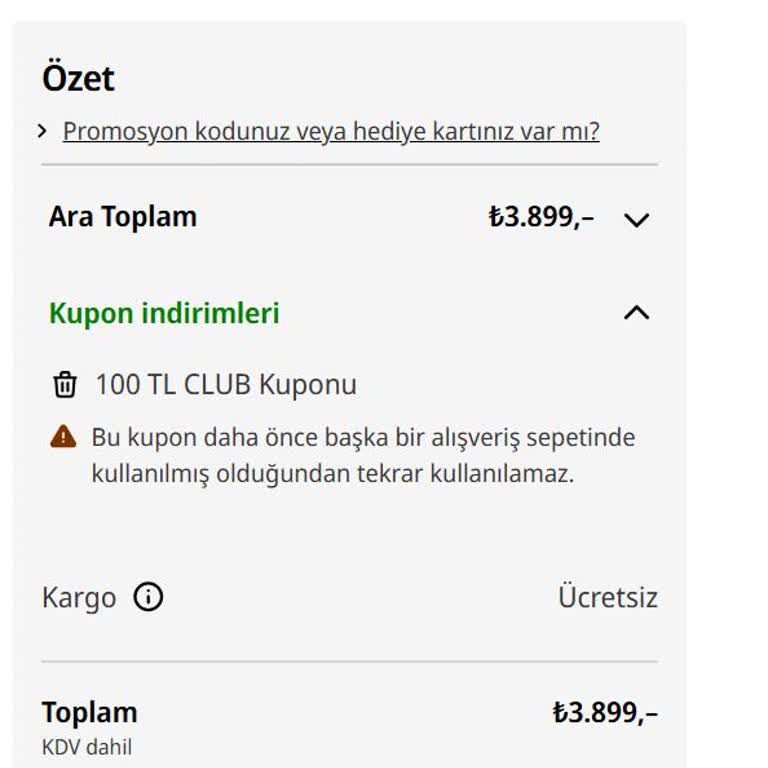 Media Markt Kullanılmayan 100 TL Club Kuponu Kullanıldı Görünmesi Ve Telafi İsteği