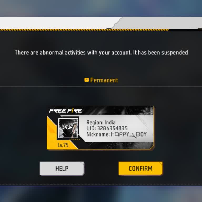 Free Fire Account Suspended for Cheat Without Using Any Hacks