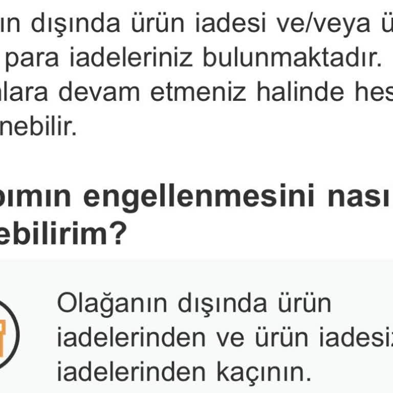 Amazon Türkiye'den Gelen İade Uyarısı Hesabıma Engel Tehdidi Olarak Algılandı