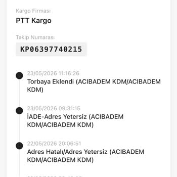 PTT Kargo Adres Hatası Gönderinin Teslim Edilmesini Engelledi Ve İade Edildi