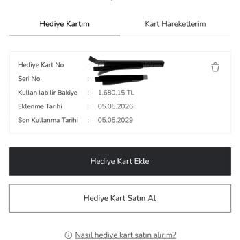 Hediye Kartı Ve LCW Cüzdan Bakiyelerinin Birlikte Kullanılamaması