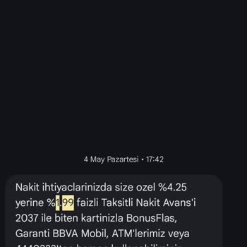 İlan Edilen %1,99 Faizli Nakit Avans Kampanyası Gerçekleşmedi