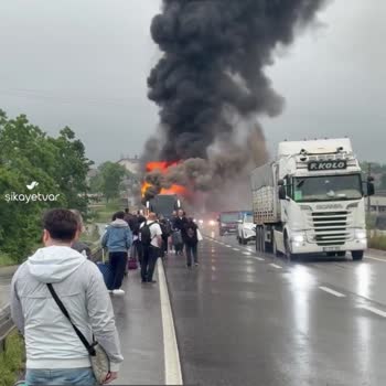 Kamil Koç Gebze 02.00 24 Mayıs'ta Ankara'ya Giden Araç Küle Döndü!