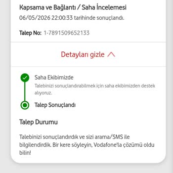 Vodafone Yanlış Hat Ve Teklifin Uygulanmaması Nedeniyle Operatör Değişikliği