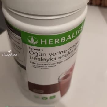 Herbalife Yeni Açılmasına Rağmen Bozulmuş
