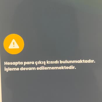 İşlem Kısıtlaması Nedeniyle 100 Bin TL Transferi Engellendi Müşteri Hizmetlerinden Cevap Gelmedi