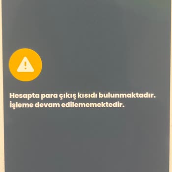 İşlem Kısıtlaması Nedeniyle 100 Bin TL Transferi Engellendi Müşteri Hizmetlerinden Cevap Gelmedi