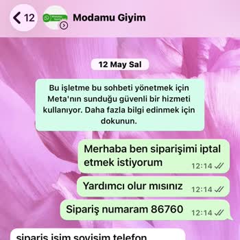 Modamu Giyim'de İptal Edilen Siparişin Ücreti İade Edilmiyor Ve İzinsiz Reklam Mesajları Alıyorum