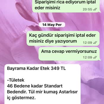 Modamu Giyim'de İptal Edilen Siparişin Ücreti İade Edilmiyor Ve İzinsiz Reklam Mesajları Alıyorum