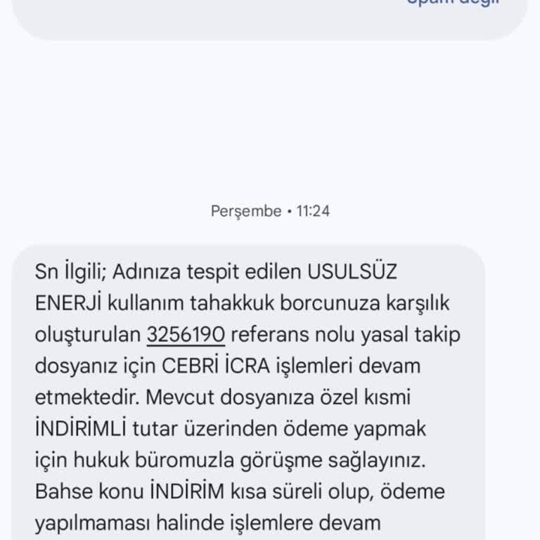 Sahte İcra SMS’i Ve Hukuk Bürosu Aldatması İçin İnceleme Talebi