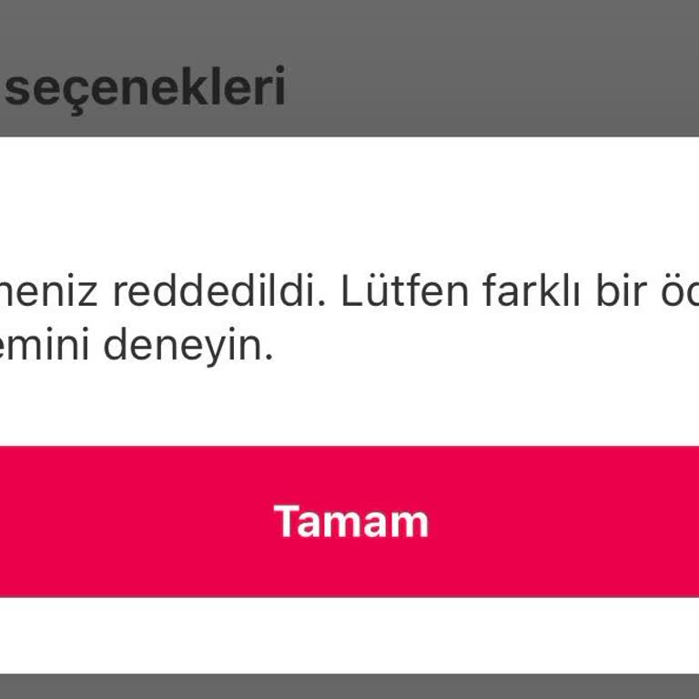 Yemeksepeti Market'te Ödeme Reddediliyor Ve Müşteri Hizmetleri Çözüm Sunmuyor
