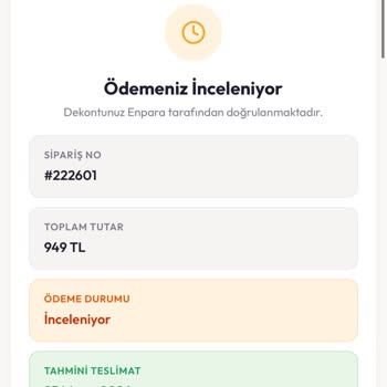 Eda Bebe Alışveriş Ödeme Yapıldı Ürün Gönderilmedi Ve İade Bekleniyor