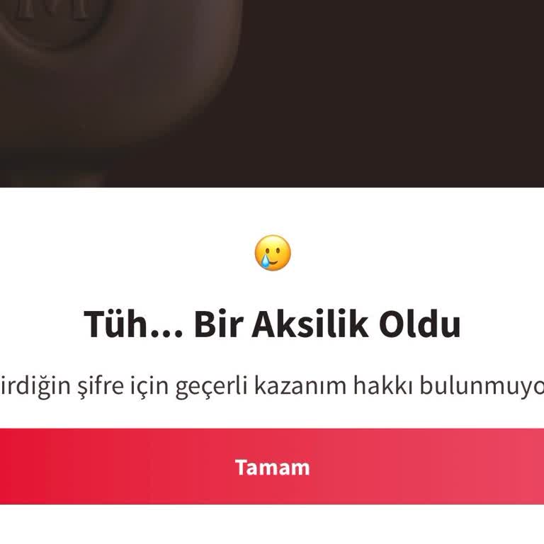 Algida’da Magnum Mini Şifrelerim Geçerli Değil