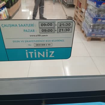 A101 Nurhak Şubesinde Kapanış Saatine Kadar İçeri Alınmadı