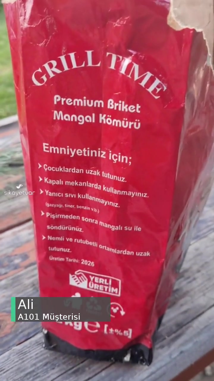 A101 Grill Time Mangal Kömürü Kalitesizliği! videonun kapak resmi
