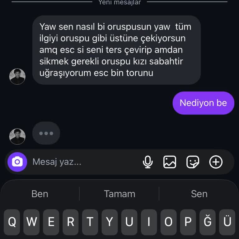Instagram’da Ağır Küfür Ve Hakaret İçeren Mesaj Gönderilmesi Ve Hesabın Kapatılması Talebi