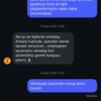 Toptantesbihcim.com Ne Ürünlerim Geri Gönderildi Ne De Tarafıma Herhangi Bir Bilgilendirme Yapıldı