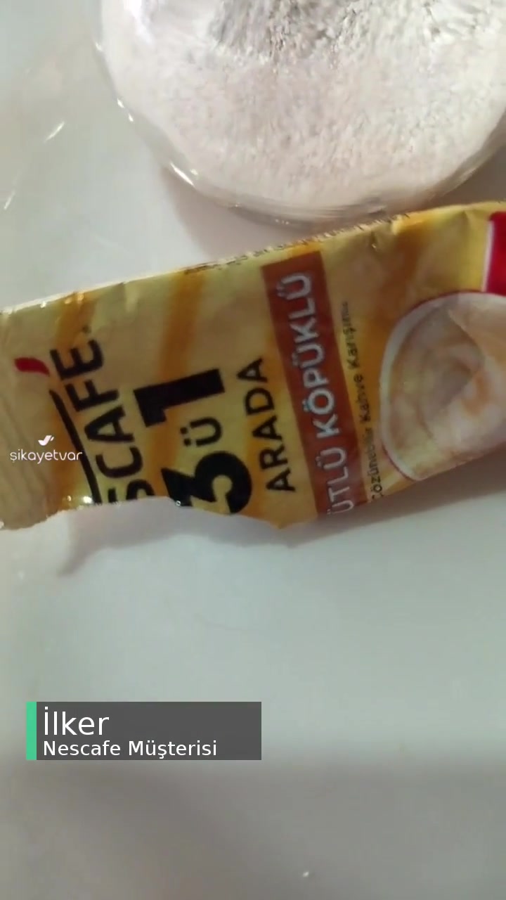 Nescafe Kahve Paketinden Saç Kılı Çıktı videonun kapak resmi
