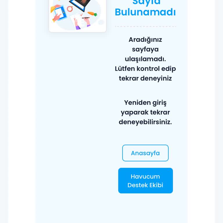 Ödeme Talebi Sayfasında Sayfa Bulunamadı Hatası Ve Destek Geri Dönüşü Yok