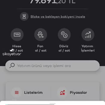 Akbank Yatırım Blokede Olan Param
